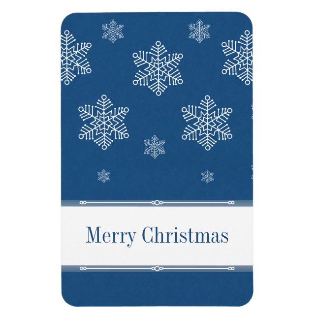 Let It Snow Flexi Magnet, Blue Magnet (Vertical)