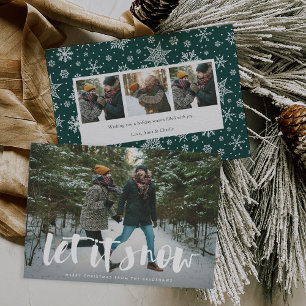 Let it Snow Full Photo Holiday Card