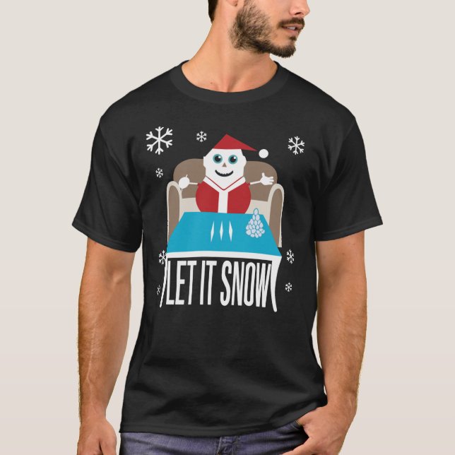 Let It Snow Funny Christmas  Essential T-Shirt (Front)