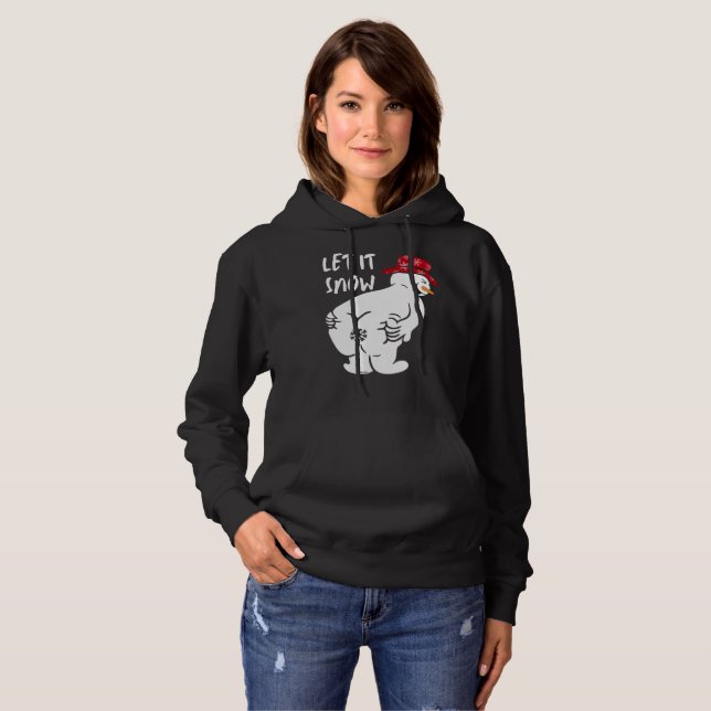LET IT SNOW funny snowman                          Hoodie (Front Full)