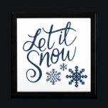 Let it Snow Gift Box<br><div class="desc">Let it Snow
Hold your valuables in this beautiful keepsake box. Made of lacquered wood,  the jewellery box comes in golden oak,  ebony black,  emerald green,  and red mahogany. Soft felt protects your jewellery and other collectibles.</div>