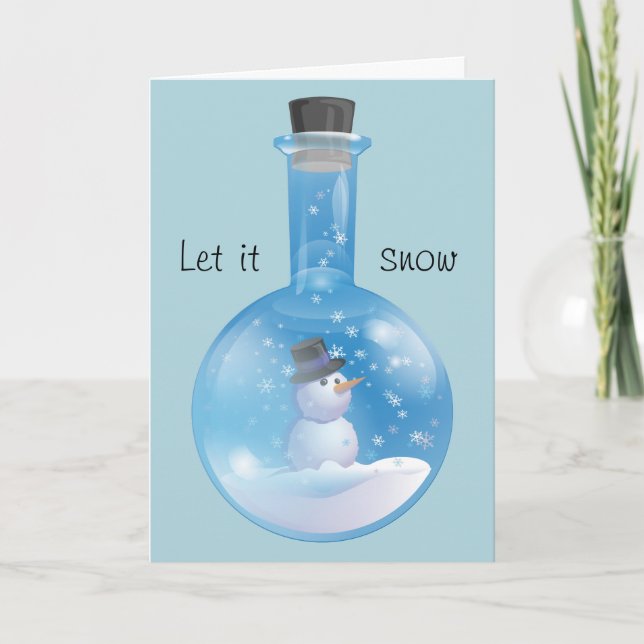 Let it snow holiday card (Front)