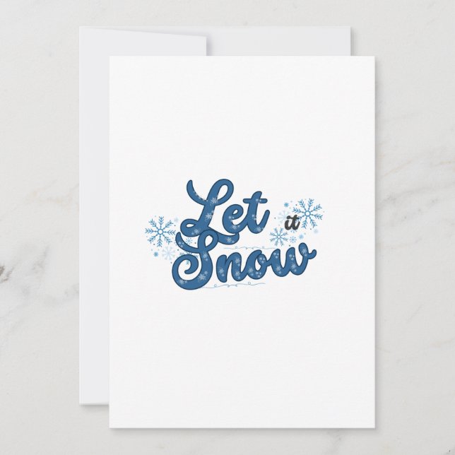 Let It Snow Holiday Card (Front)