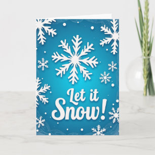 Let It Snow Holiday Card
