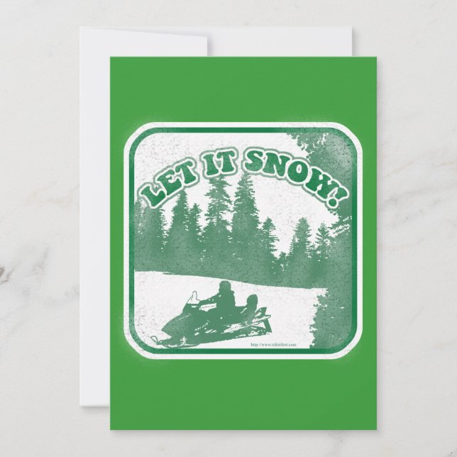 Let It Snow Holiday Card (Front)
