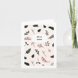 Let it Snow Holiday Christmas Card