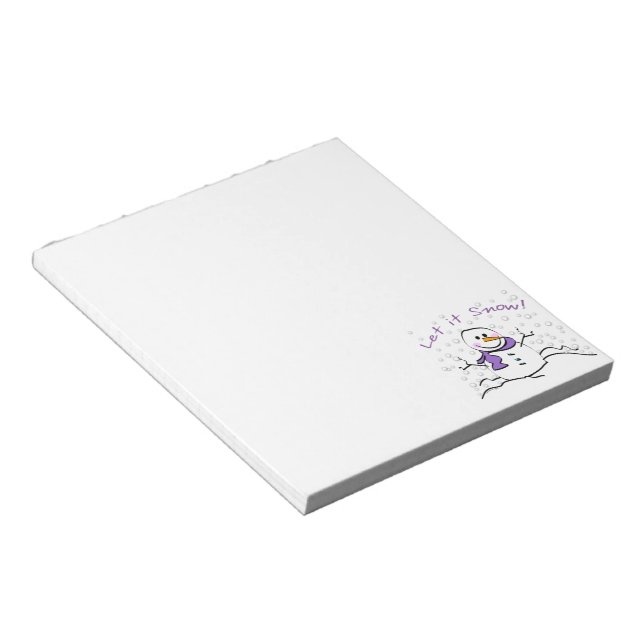 Let It Snow Holiday Notepad (Angled)