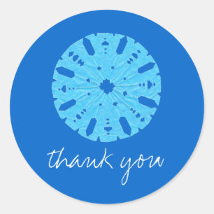 Let It Snow holiday thank-you sticker