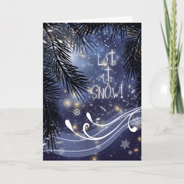 Let It Snow - Hubble Space Telescope Holiday Card (Front)