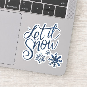 Let It Snow Icy Blue Contour