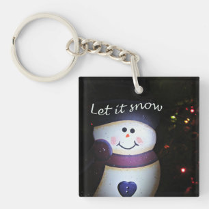 Let It Snow Key Ring