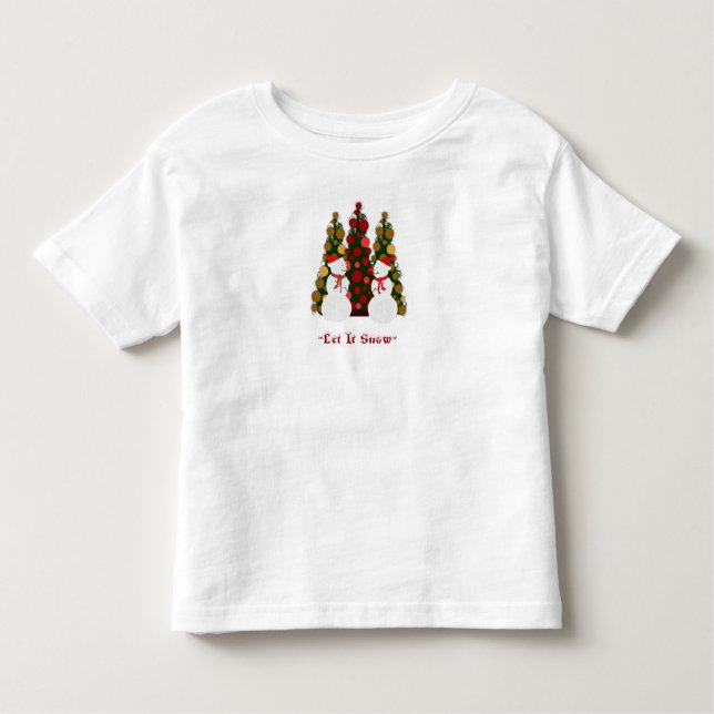 Let It Snow KidsSweatshirt Toddler T-Shirt (Front)