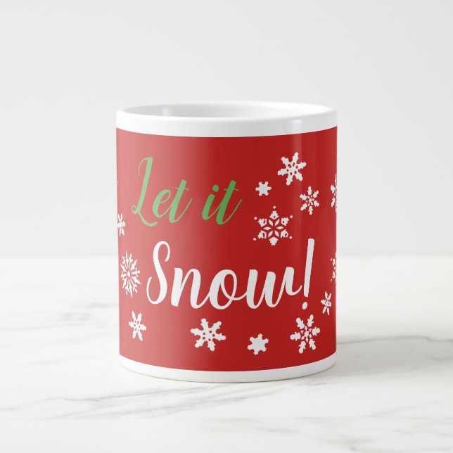 Let it Snow! Large Coffee Mug (Front)
