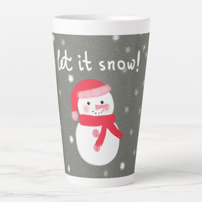 Let It Snow Latte Mug (Front)