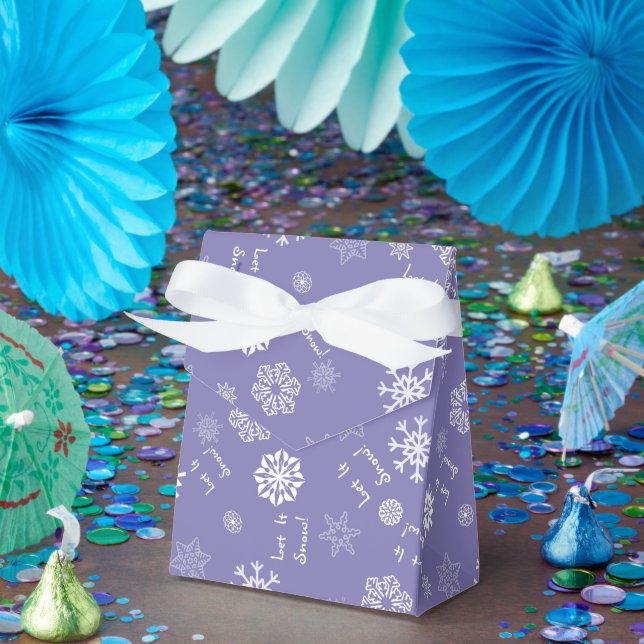 Let It Snow Lavender Favour Box (Party)