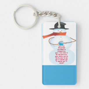 "Let it Snow-Let it Snow"  Key Ring