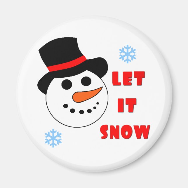 LET IT SNOW magnets (Front)