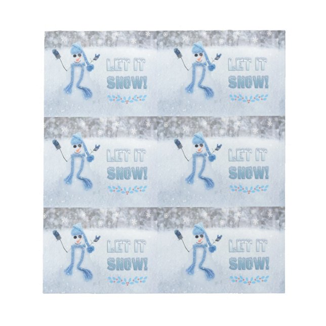 Let It Snow Notepad (Front)