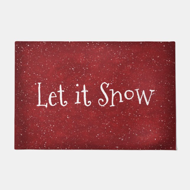 Let It Snow On Red Doormat (Front)