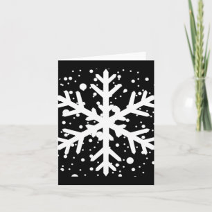 Let It Snow One Big Snowflake T Shirt  Card