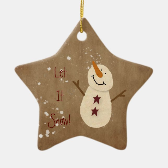 Let It Snow Ornament (Front)