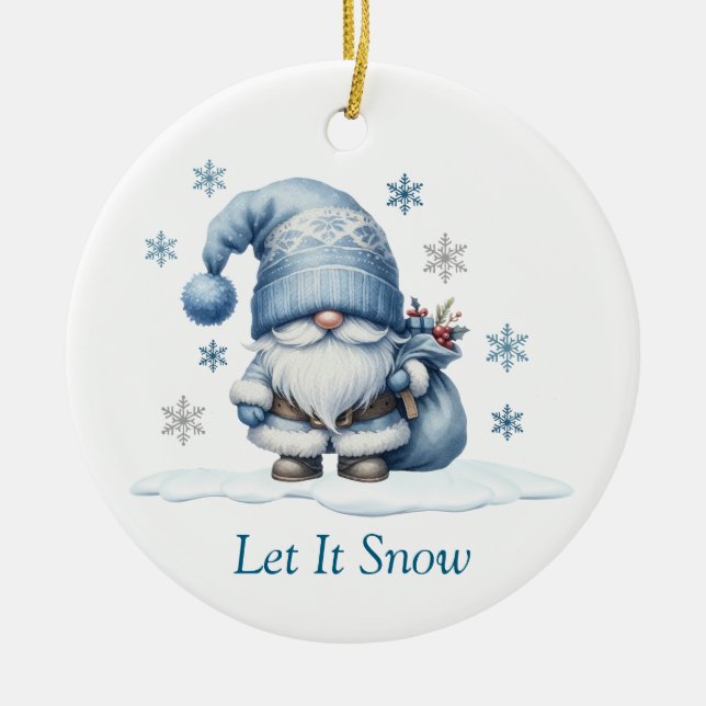 Let It Snow Ornament (Front)