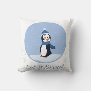 Let It Snow! (Penguin) Cushion