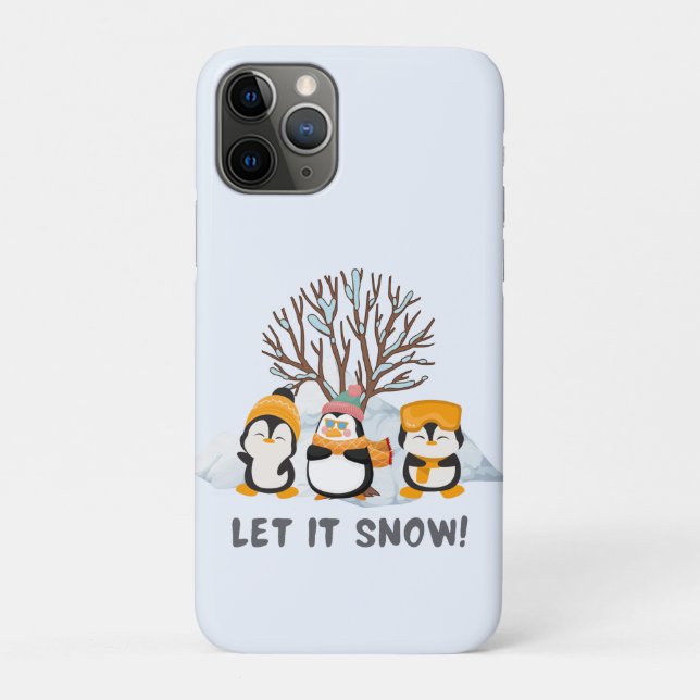 Let It Snow penguins  Case-Mate iPhone Case (Back)