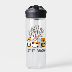 Let It Snow penguins  Water Bottle