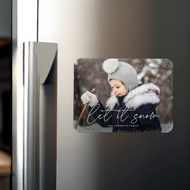 Let it Snow Photo Magnet (Creator Uploaded)