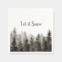 Let It Snow Pine Trees
