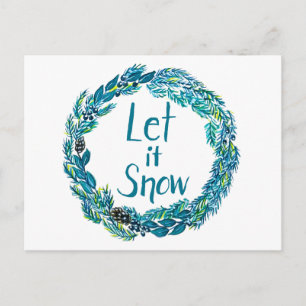 Let It Snow Postcard