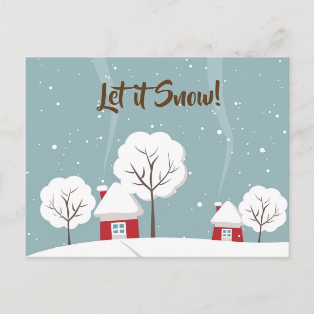 Let it Snow postcards (Front)
