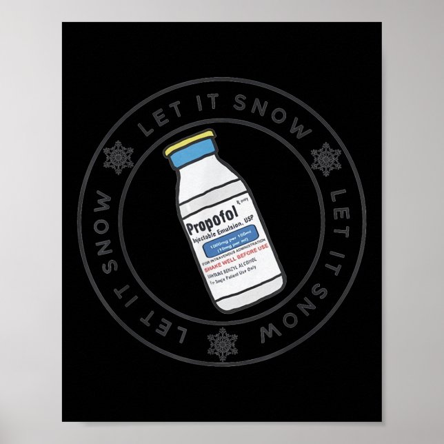 Let It Snow Profol Crna Nurse Anaesthetist Er Ed N Poster (Front)