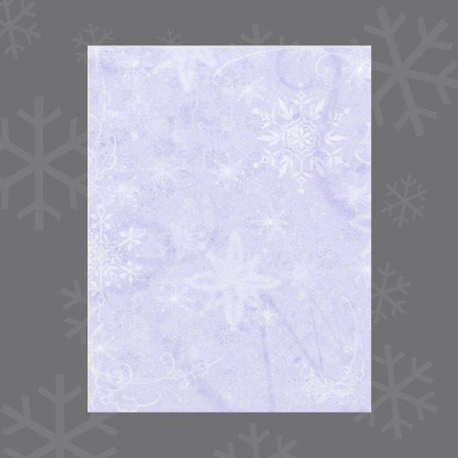 Let It Snow Purple Scrapbook Paper (Creator Uploaded)