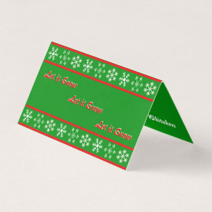 Let it Snow Red Card