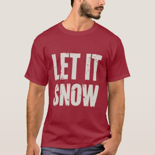 Let It Snow Retro Family Christmas Matching T-Shirt