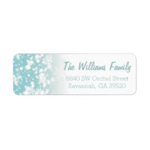 Let It Snow Return Address Label