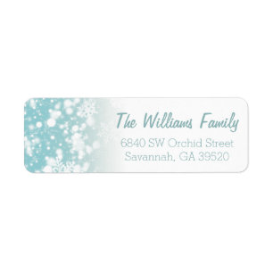 Let It Snow Return Address Label