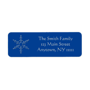 Let it Snow Return Address Label