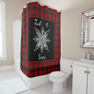 Let it snow shower curtain