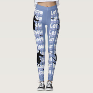 Let It Snow Skier Leggings