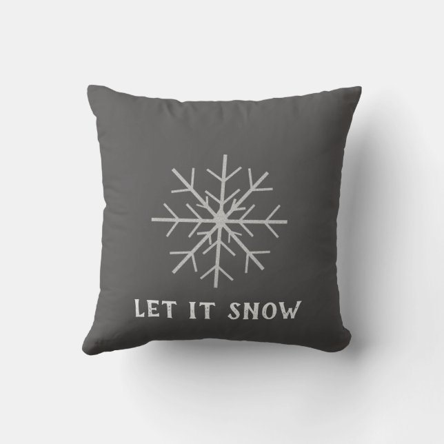 Let it snow, Snowflake Cushion (Back)