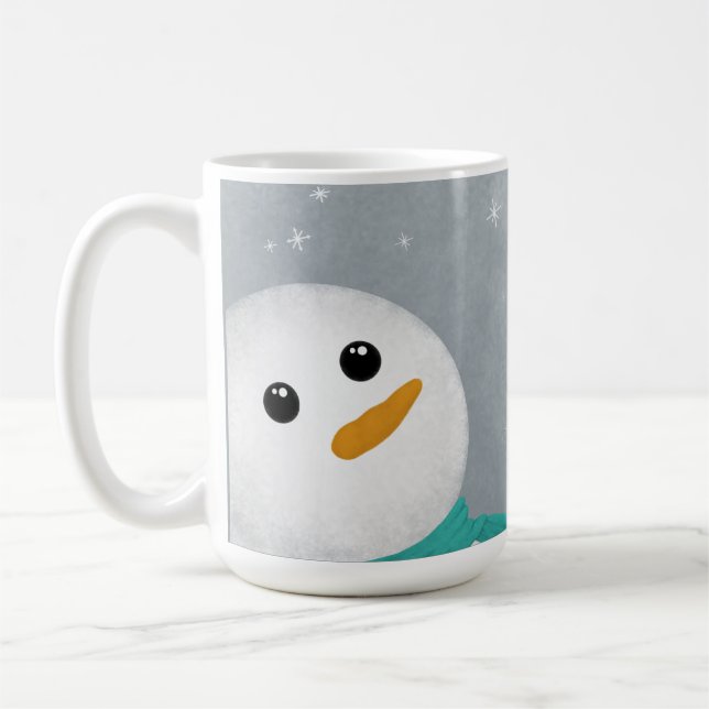 Let It Snow Snowman Coffee Mug (Left)
