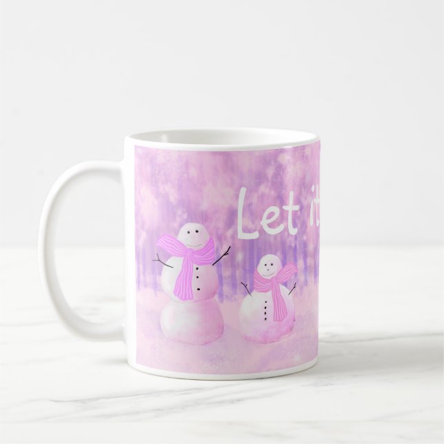 Let it Snow!  Snowman  Coffee Mug (Left)