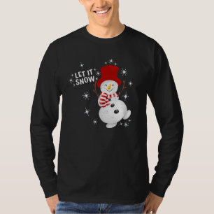 Let It Snow Snowman Long Sleeve T-Shirt