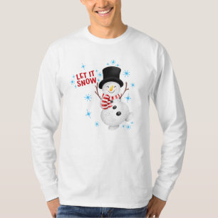 Let It Snow Snowman T-Shirt