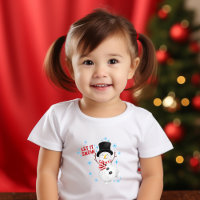 Let It Snow Snowman Toddler T-shirt