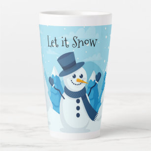 Let it Snow Snowmen Latte Mug