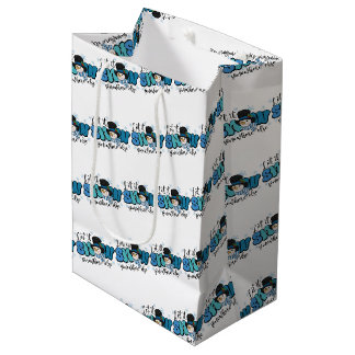 Let it Snow Somewhere Else Snowman Medium Gift Bag